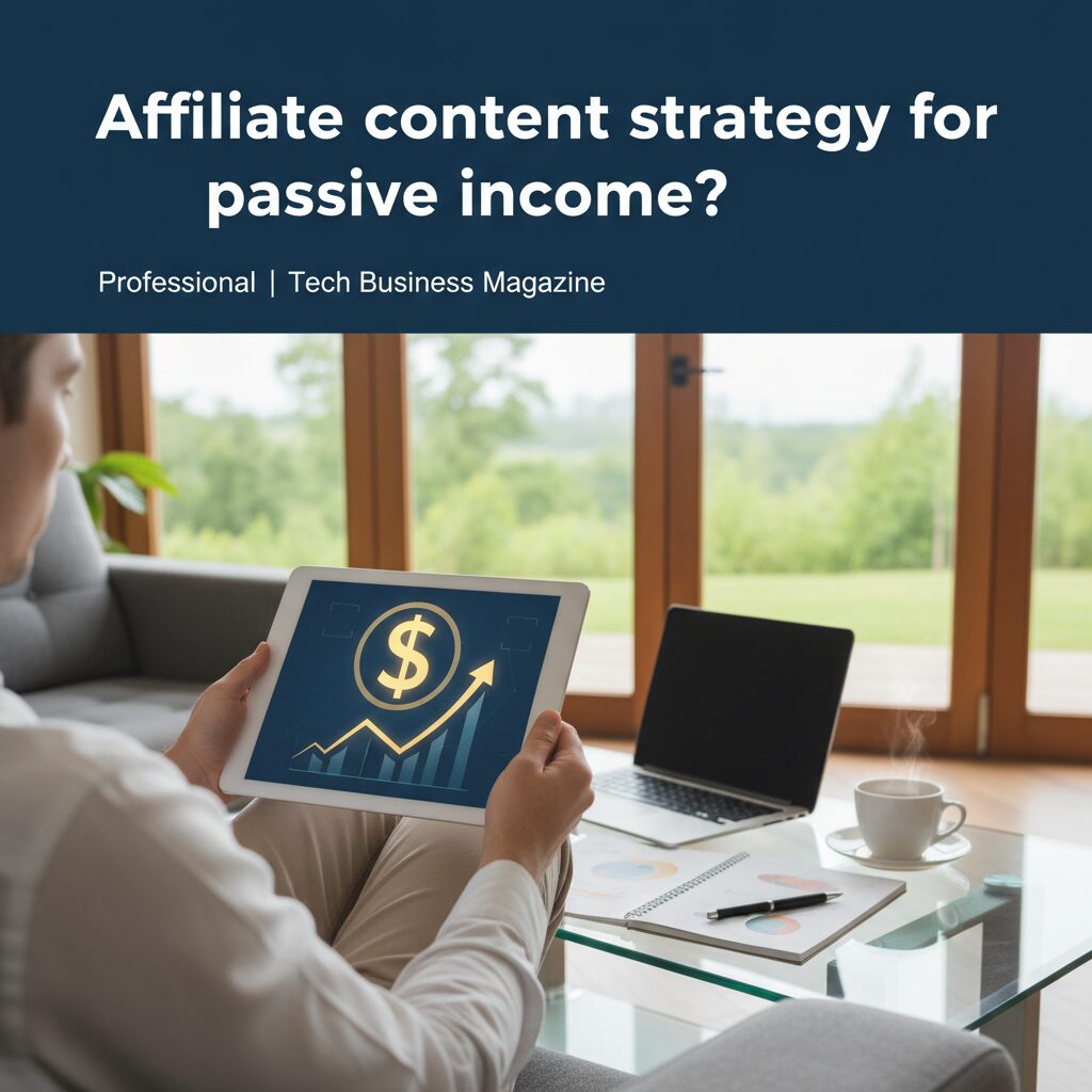 Affiliate content strategy for passive income?