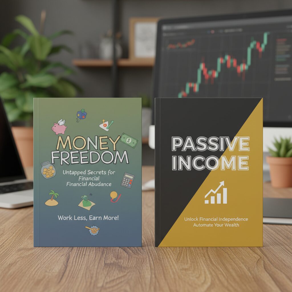 Comparison of two ebook covers: one amateurish and cluttered, one professional and clean with high contrast typography.